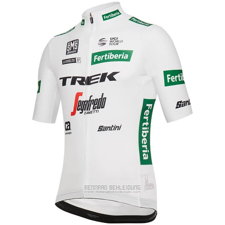 2018 Fahrradbekleidung Trek Segafredo Wei Grun Trikot Kurzarm und Tragerhose